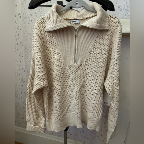 Sonoma Sweaters - Sonoma Cream Cowl Neck Sweater